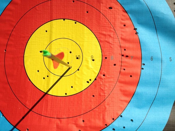 bull eye on archery